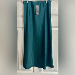 Nasty Gal Deep Teal Pencil Skirt